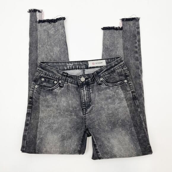 Adriano Goldschmied The Pieced Gray Raw Hem Jeans Girls 16 - Picture 1 of 8